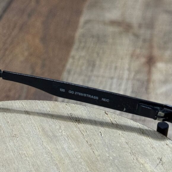 Gucci GG 2769/Strass NDC Black 51-17-135 Metal Eyeglasses Frames Italy Rhineston - Picture 13 of 16